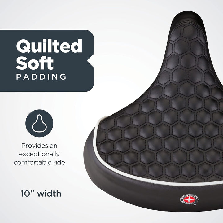 Schwinn Steppsattel Cruiser breit Cruiser/Quilted Black, Cruiser/Quilted Black