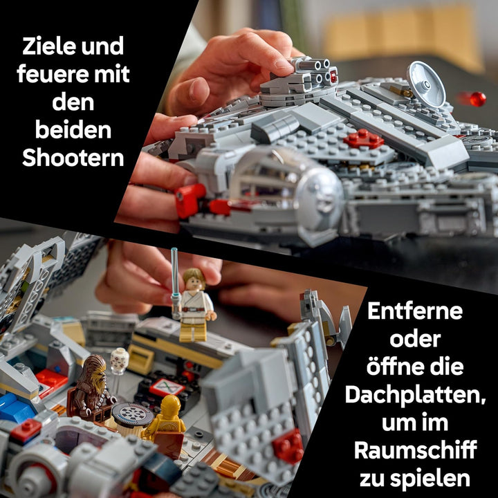 LEGO Star Wars 75426 SMART Play: Millennium Falke Modell - Kompatibles Interaktives Spielzeug inkl.