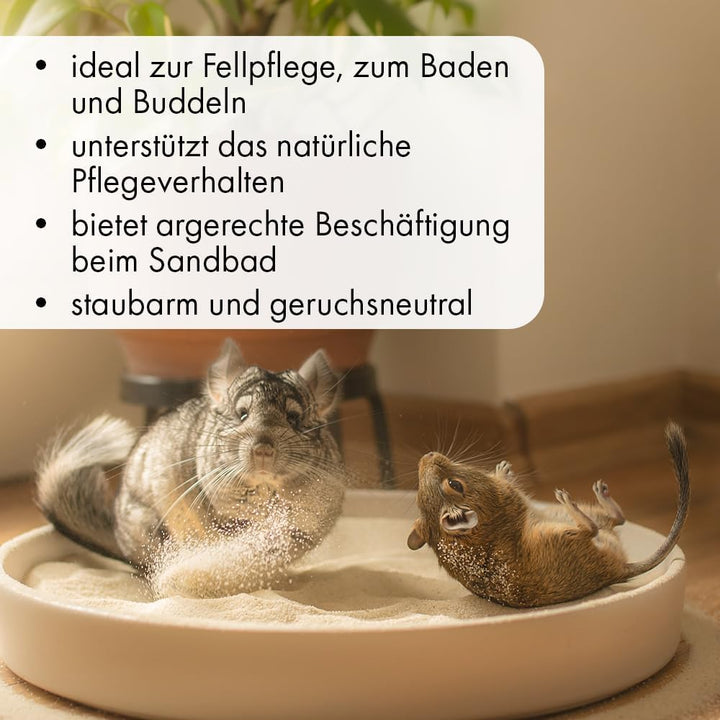 Chinchillasand 25 kg – feiner Badesand aus Quarzsand Nager Chinchilla Sand 25.0 Kilogramm, 25.0 Kilo