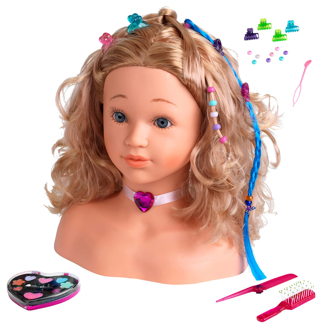 Klein 5240 - Princess Coralie Schmink- und Frisierkopf, 33 cm, S