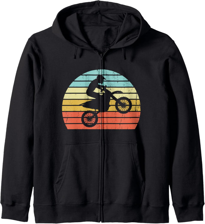 Vintage Motocross Dirt Bike Rider Retro Motocross Geschenk Kapuzenjacke