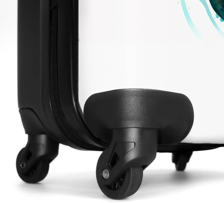 NoBoringSuitcases.com® Kinder Reisekoffer Cabin Bag Grosser Koffer mit Rollen Geschenke - Schildkröt