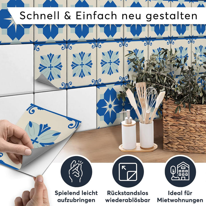 CREATISTO Mosaik-Fliesen Fliesensticker Fliesenfolie - Stylische Sticker Aufkleber für Fliesen I Sti