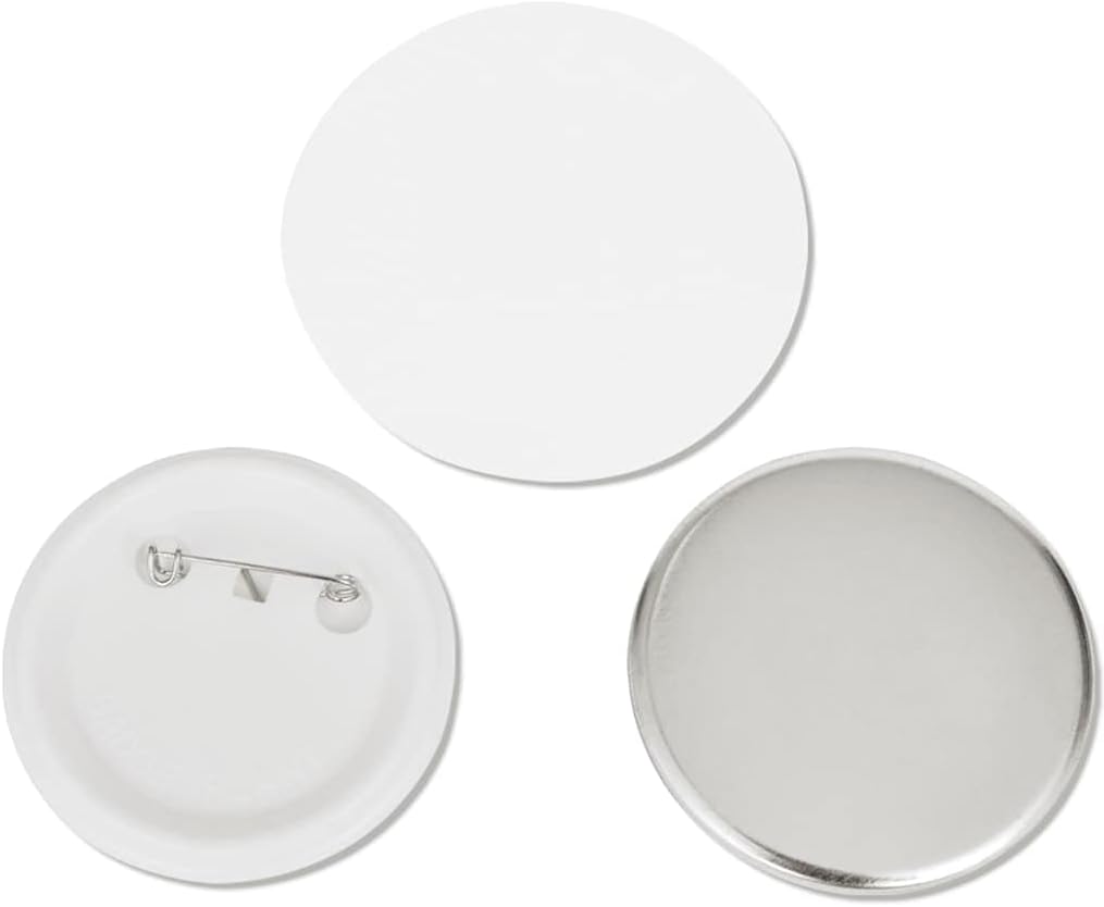 vidaXL Buttonrohlinge Rohlinge für Buttonmaschine Buttonteile 58mm 500 Sets 58 mm, 58 mm