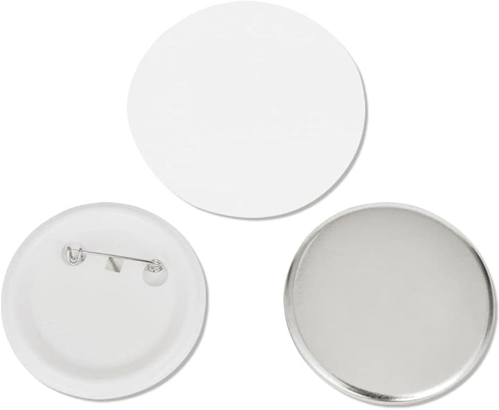 vidaXL Buttonrohlinge Rohlinge für Buttonmaschine Buttonteile 58mm 500 Sets 58 mm, 58 mm