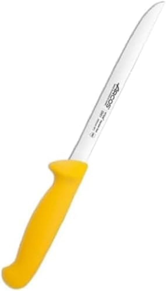Arcos Filetiermesser mit Nitrum Edelstahlklinge 200 mm - Scharfes Messer für Fleisch und Fisch - Erg