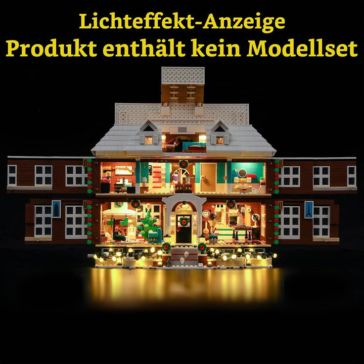 GEAMENT LED Licht-Set Kompatibel mit Lego Ideas Home Alone Exklusives Bauset - Beleuchtungsset für I