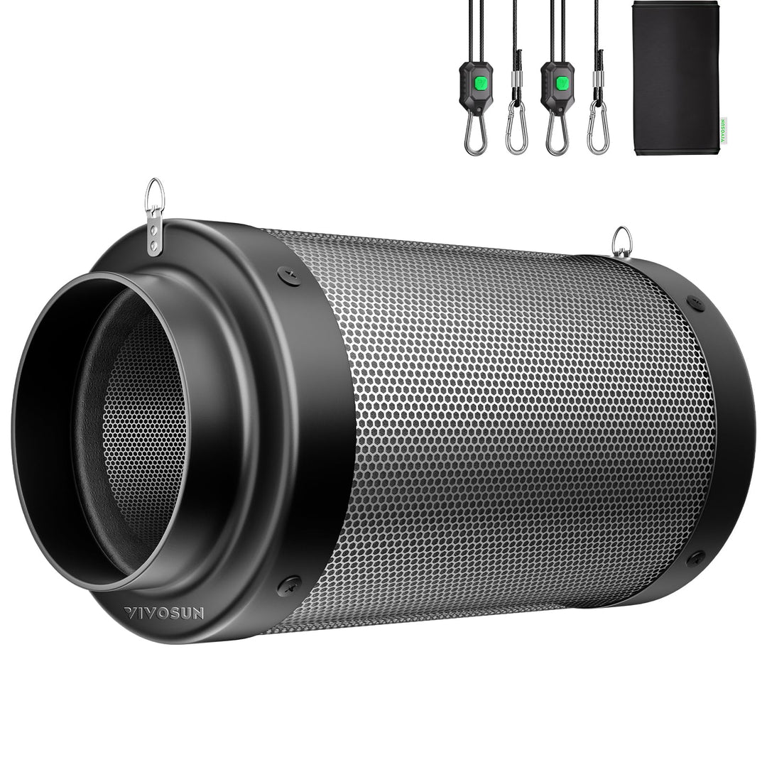 VIVOSUN Aktivkohlefilter 150mm/6 Inch, Kohlefilter Geruchskontrolle mit australischer Aktivkohle für