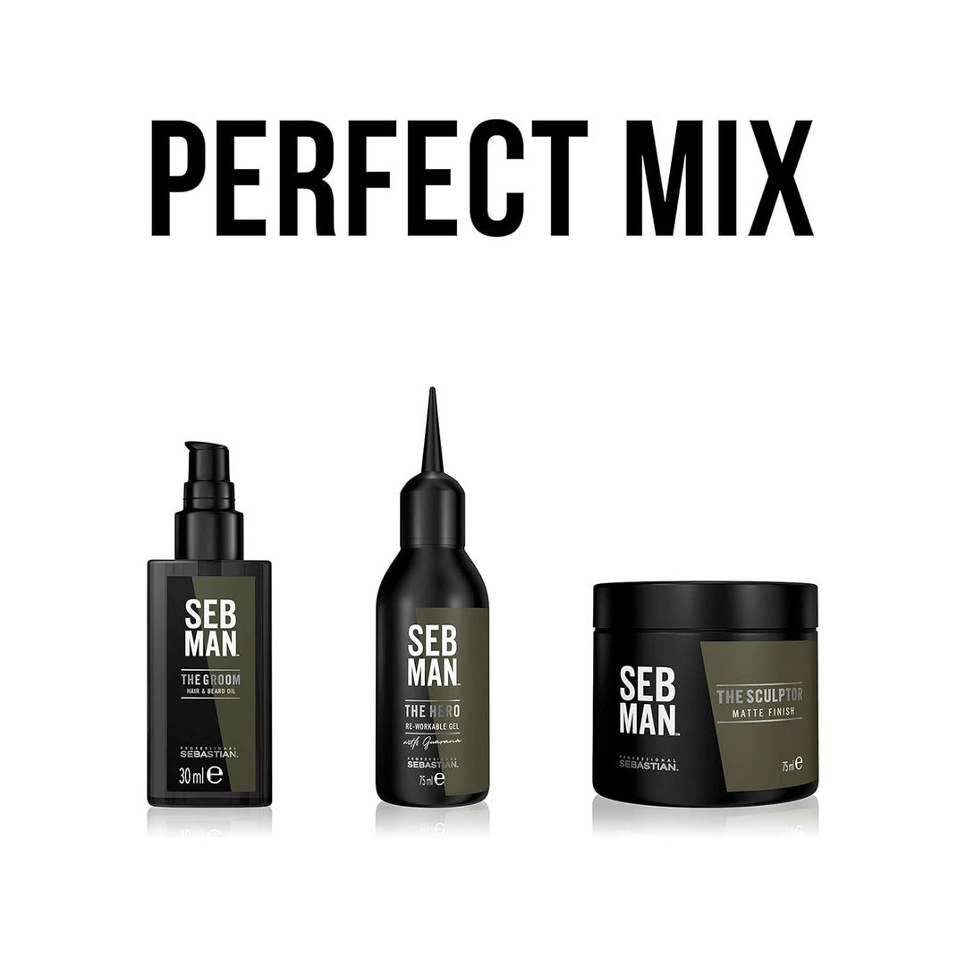 SEB MAN The Multi-Tasker 3 in 1 Haarwäsche für Bart und Körper, 250 ml 293 g (1er Pack), 293 g (1er