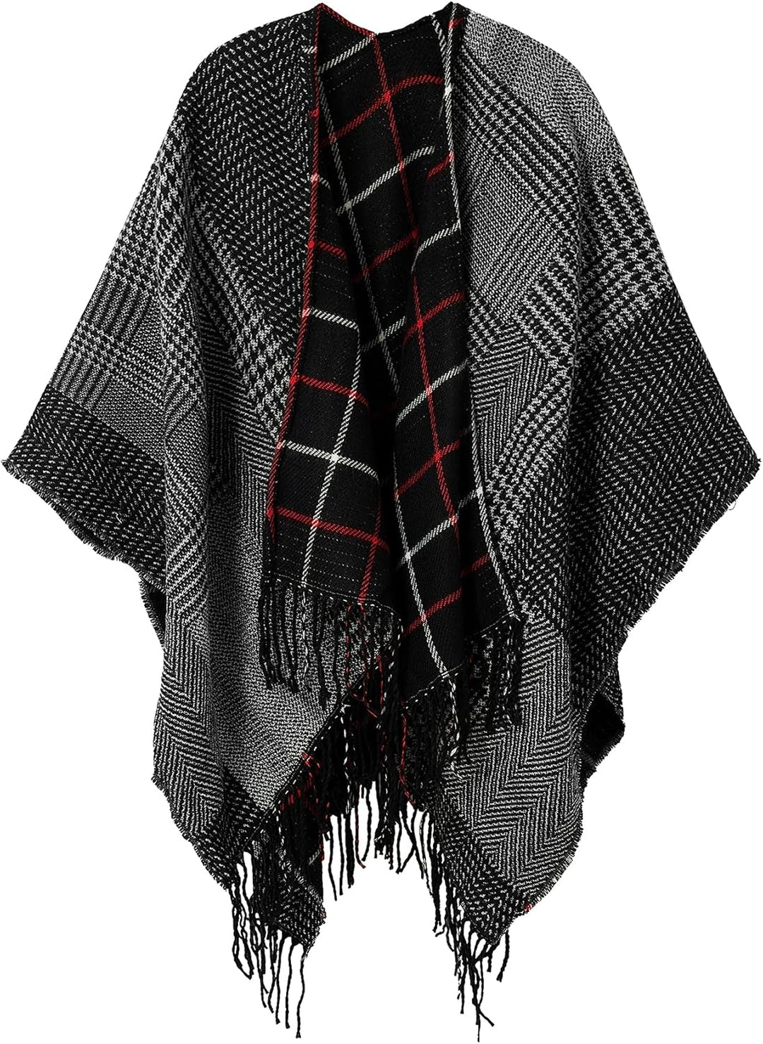 Desigual Women's Poncho PICTURAES Paris, Black, One Size