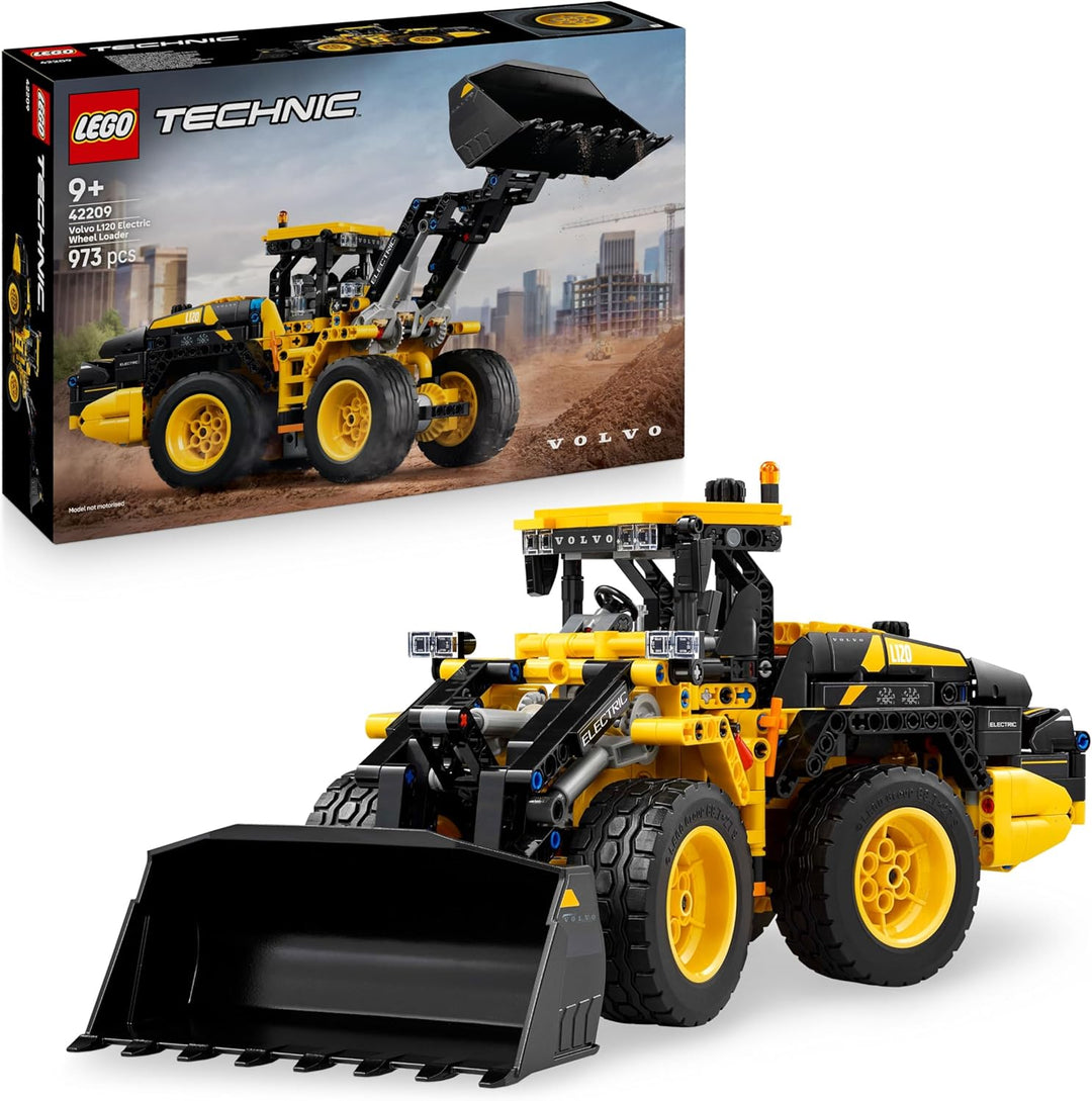 LEGO Technic Volvo L120 Electric Radlader - Baufahrzeug-Spielzeug mit Knicklenkung und beweglicher S