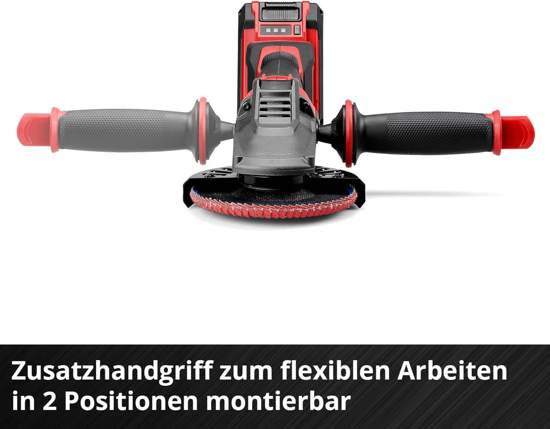 Einhell Professional Akku-Flachkopf-Winkelschleifer TP-AG 18/125 F Li BL-Solo Power X-Change (18 V,