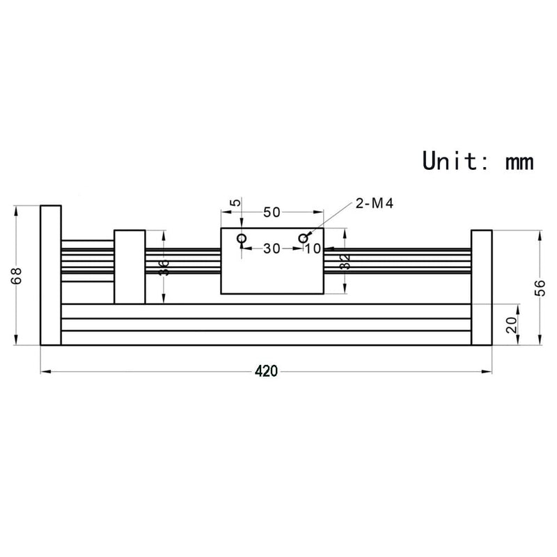 Befenybay 300 mm effektive Verfahrlänge Doppelter optischer Achsenführungs-Kugelumlaufspindel SFU160