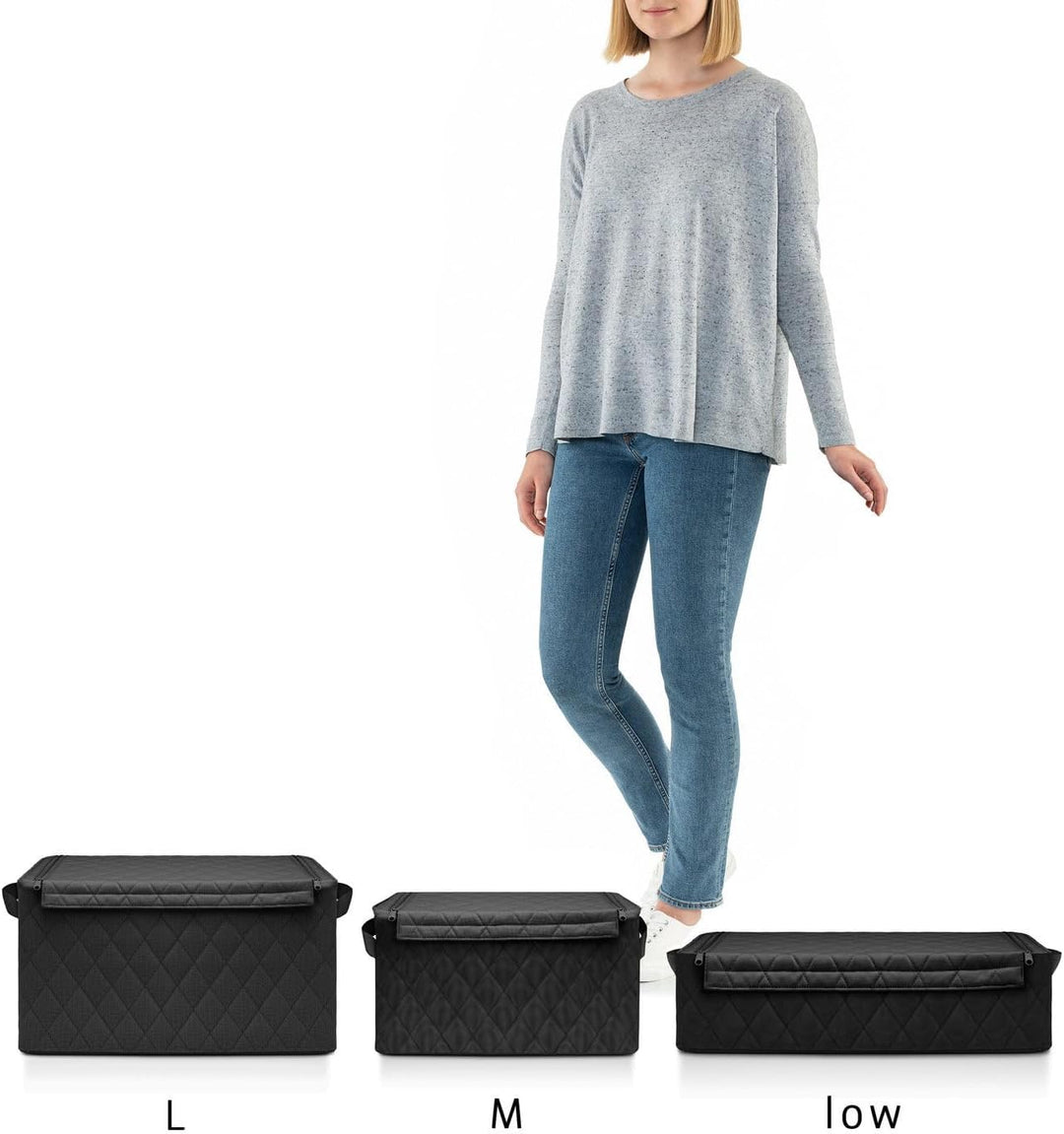 reisenthel storagebox L, Couleur: Rhombus Black, Rhombus Black