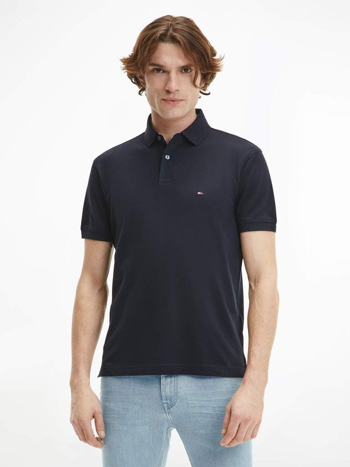 Tommy Hilfiger Herren Poloshirt Kurzarm 1985 Regular Fit XS Blau (Desert Sky), XS Blau (Desert Sky)