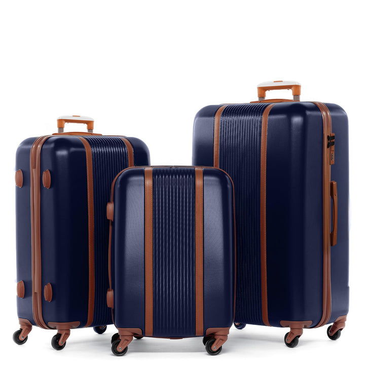 FERGÉ Kofferset Hartschale 3-teilig Milano Trolley-Set - Handgepäck 55 cm, L und XL 3er Set Hartscha