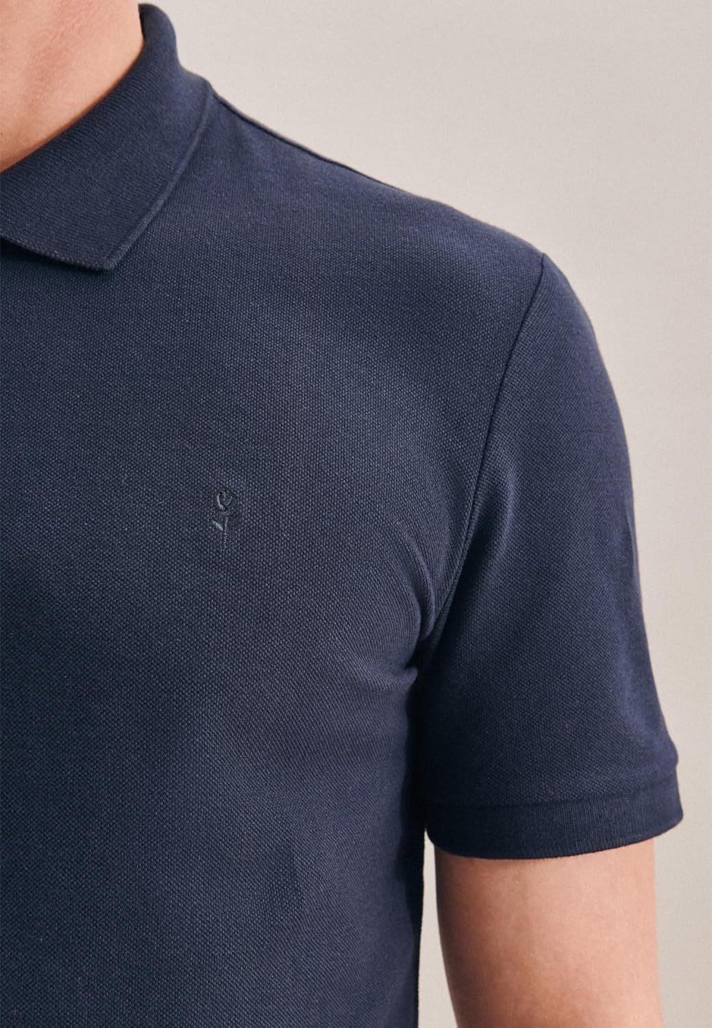 Seidensticker Herren Slim Fit-Poloshirt Kurzarm Polo Shirt S Dunkelblau, S Dunkelblau