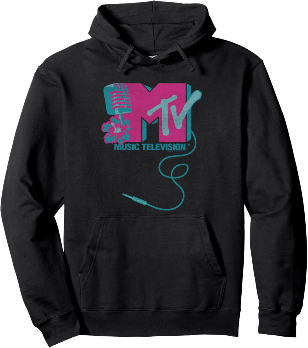 MTV Hawaiian Microphone Logo Pullover Hoodie