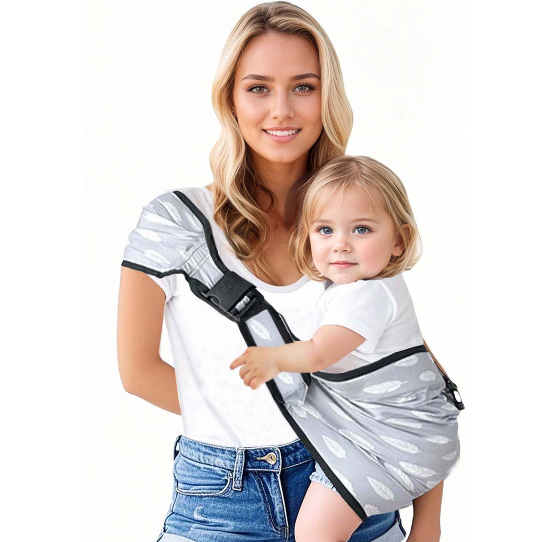 Tragetuch Baby &amp; Seitentrage - Ergonomische Hüfttrage für Baby &amp; Kleinkind mit Hüftsitz, ASTM Zertif