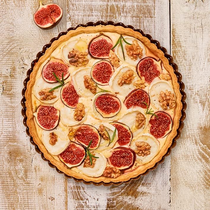 Birkmann, Laib & Seele, perforierte Quiche-, Tarte- und Pizzaform, Ø 30 cm, Backform mit losem Hebeb
