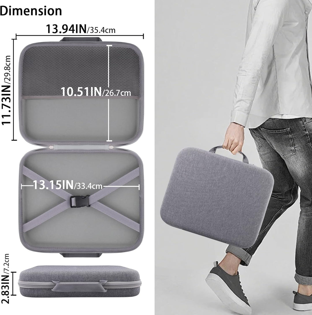 co2CREA Hart Reise Schutz Hülle Etui Tasche für Zoom PodTrak P8 Podcast Recorder, Nur Hülle für Zoom