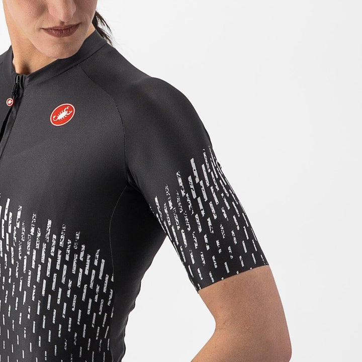 CASTELLI Damen Aero Pro W Jersey T-Shirt L Helles Schwarz, L Helles Schwarz