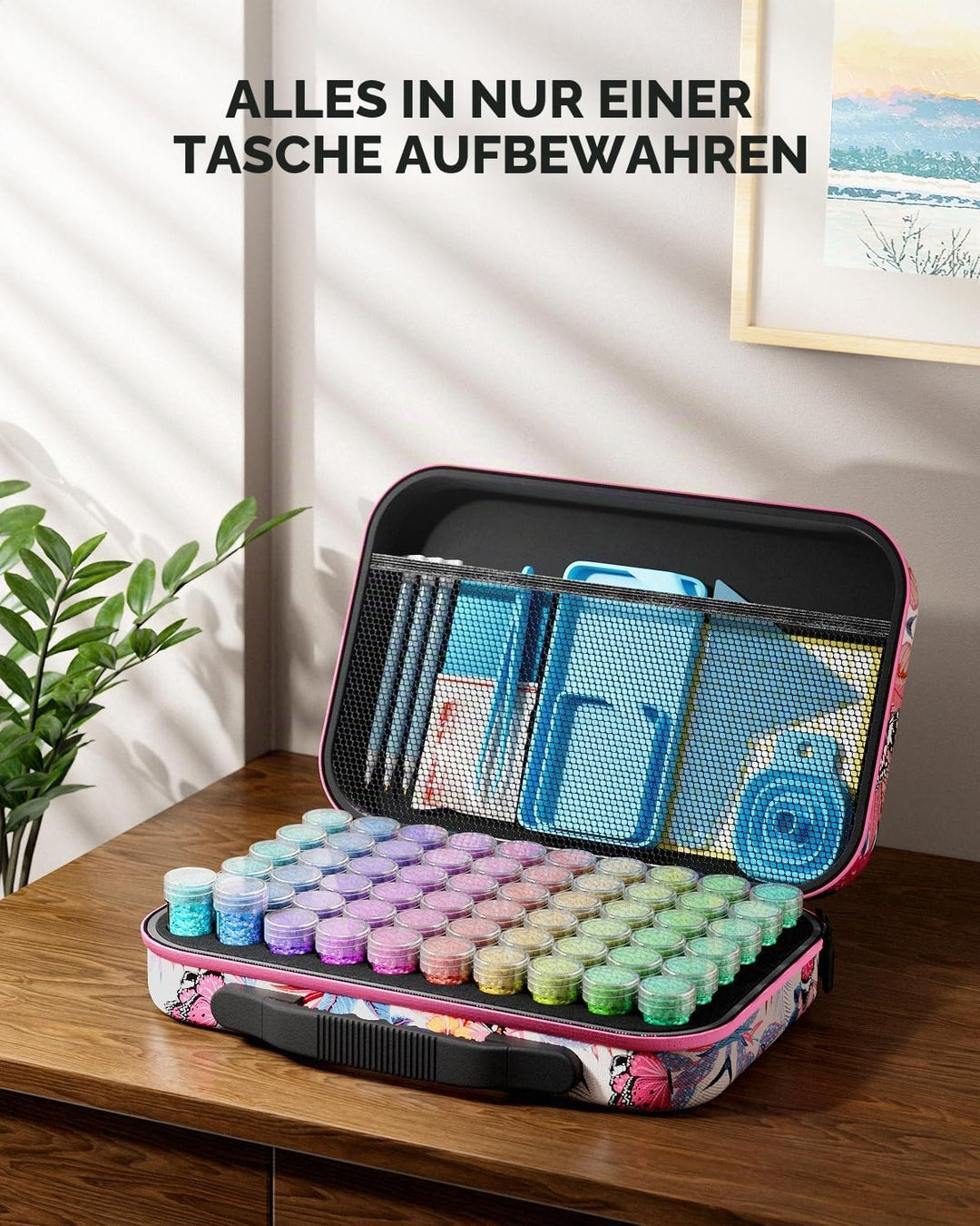 ARTDOT 5D Diamond Painting Zubehör Boxen, 60 Stück Diamond Painting Aufbewahrungsbox für Diamond Pai