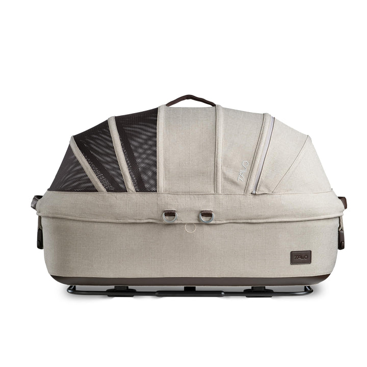 Tavo Maeve Medium Flex‑Griff Haustier‑Autositz mit ISOFIX‑Bodenplatte, 2 Matratzenauflagen, Geeignet