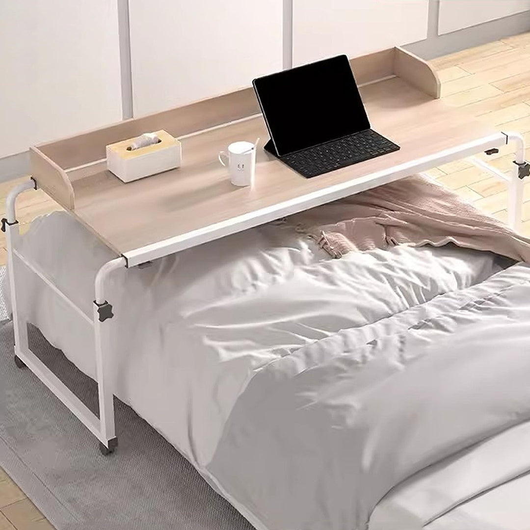 Über-Betttisch auf 4 Rollen, Höhenverstellbar 65-95CM / Breitenverstellbar 115-210CM Overbed Table M