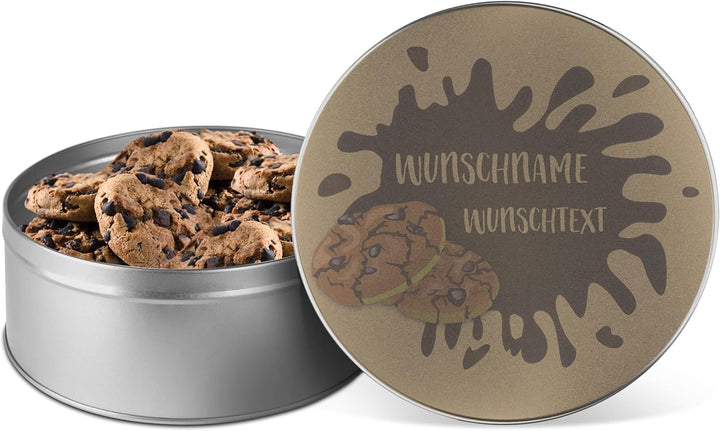printplanet® - XL Keksdose personalisiert - Keks-Dose mit eigenem Wunschtext personalisieren - Plätz
