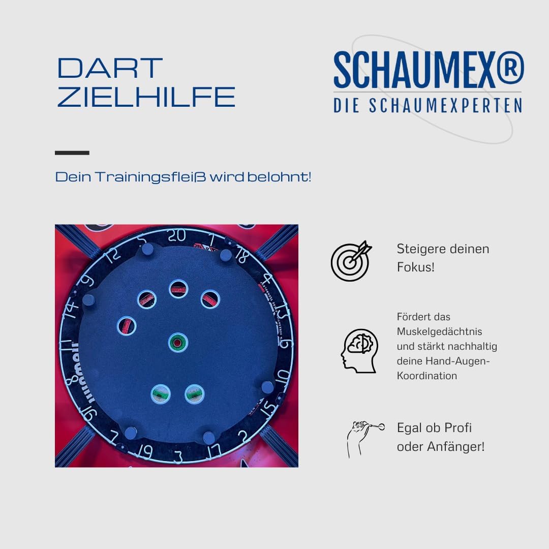 Target Foam Dart Trainer Dartscheibe aus Schaumstoff - Dart Zubehör - Training für Auge-Hand-Koordin