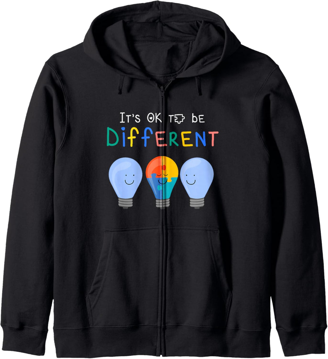 Autismus Bewusstsein "It's ok to be Different" Kapuzenjacke
