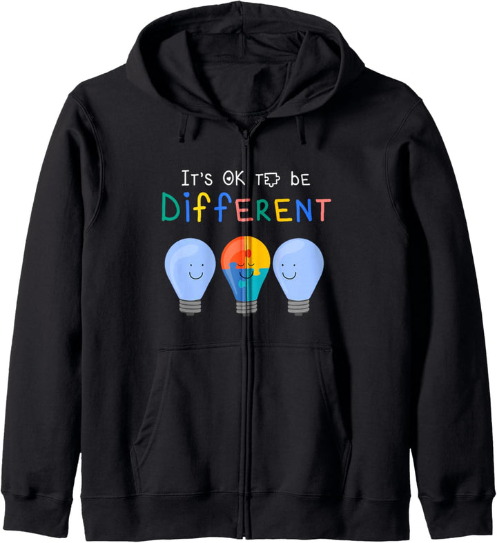 Autismus Bewusstsein "It's ok to be Different" Kapuzenjacke