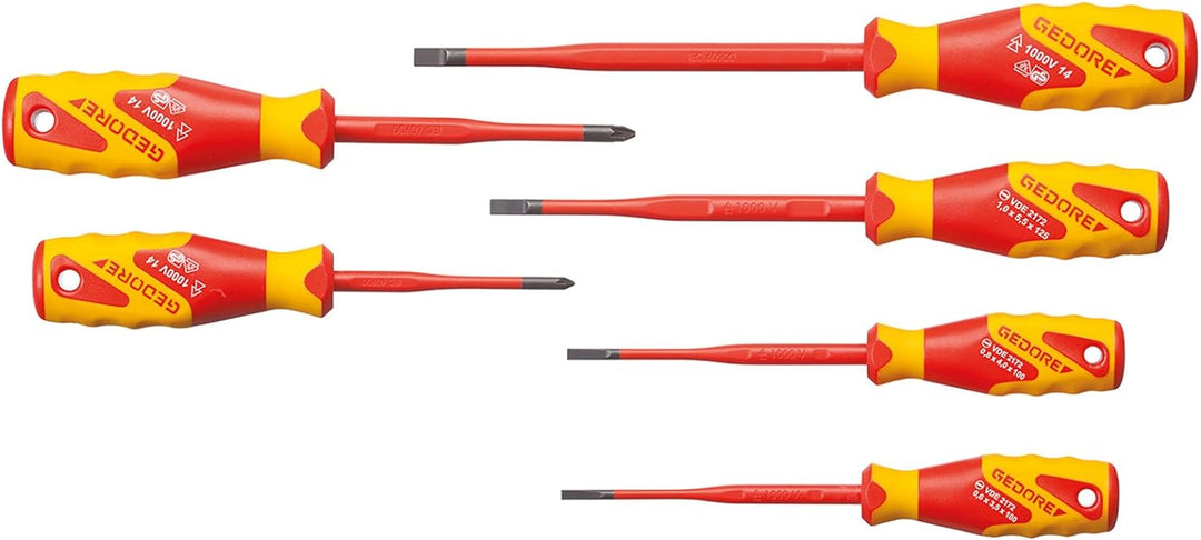 GEDORE 2162-2172 PZ-06 VDE-Schraubendreher-Satz Slim Drive, 6-TLG, VDE 2162-2172 PZ-06