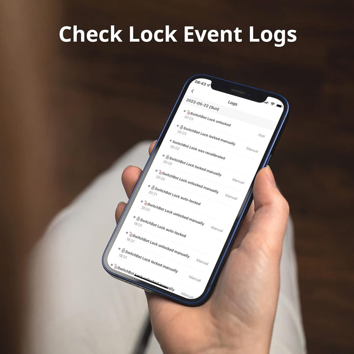 SwitchBot Smart Keypad Touch für SwitchBot Smartes Türschloss, schlüsselloser Zutritt per Fingerabdr
