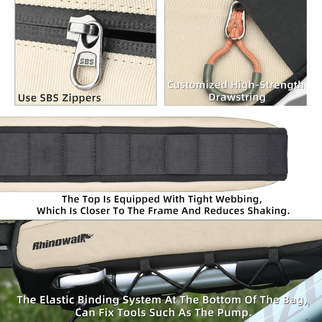 Rhinowalk Fahrrad Rahmentasche 2.1/2.7L Rohrtasche Oberrohrtaschen Triangeltasche Dreieck Fahrradtas