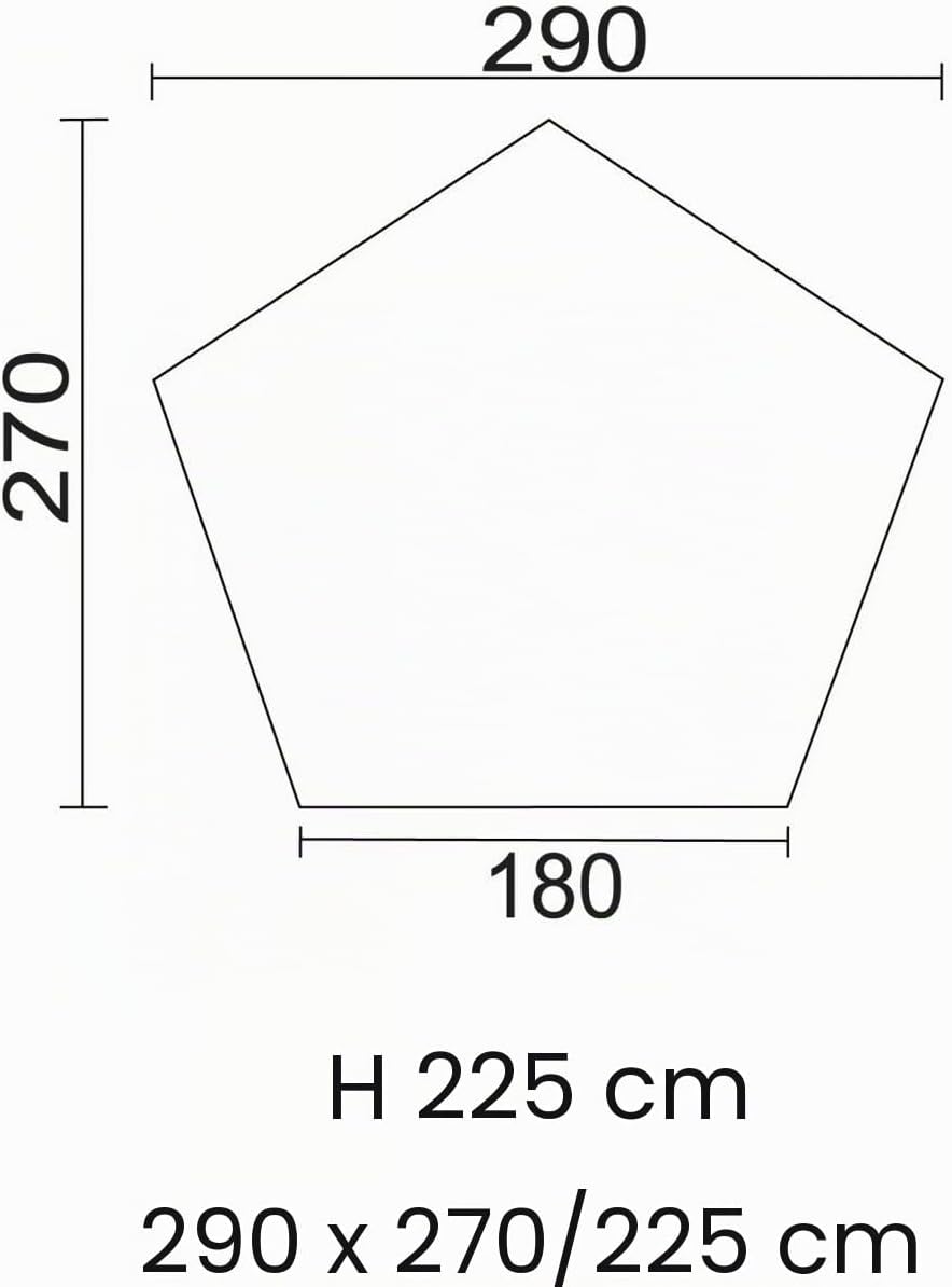 Indianer Zelt, "Tipi", oliv, Mittelmast, Grösse 290 x 270 x 225