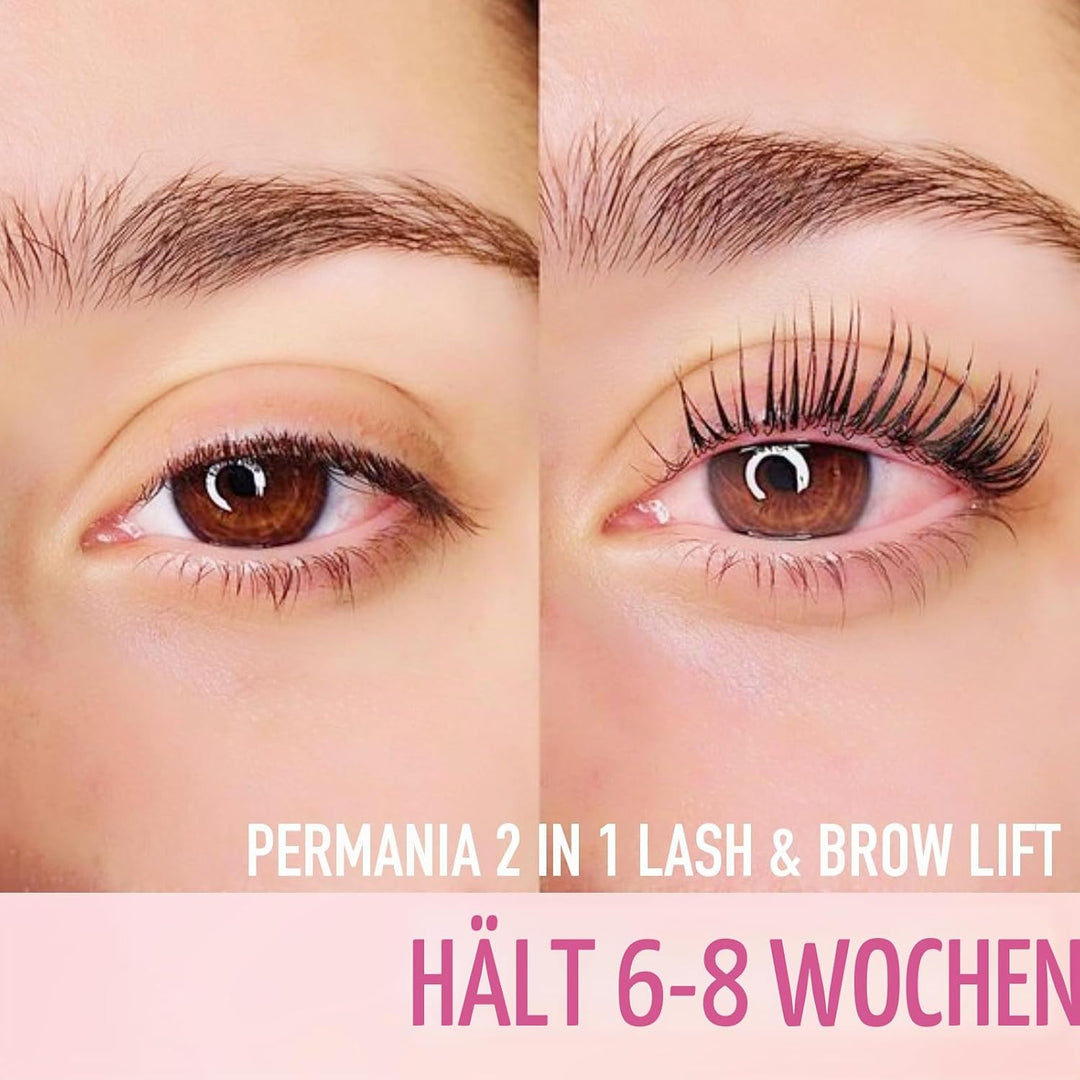 PERMANIA Wimpernlifting Set, Sanfte Formulierung Lash Lifting Set, DIY Wimpern Lifting und Augenbrau