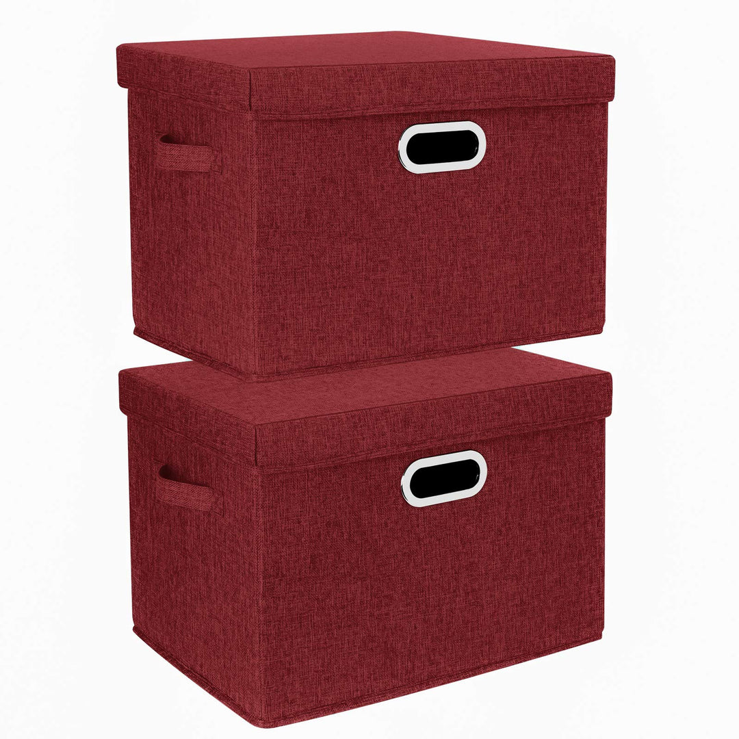 TYEERS Aufbewahrungsbox mit Deckel Gross, Stoff, Faltbare, Waschbare, Kisten Aufbewahrung mit Deckel