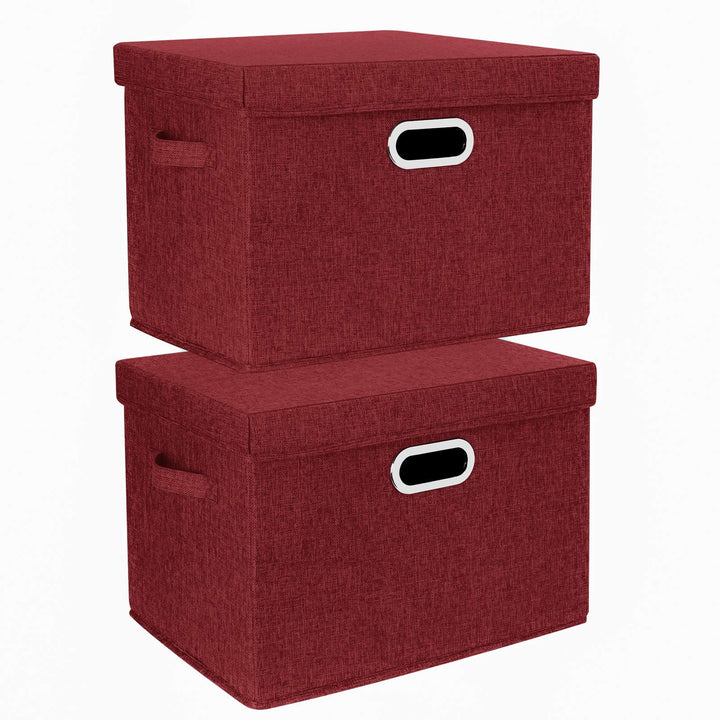 TYEERS Aufbewahrungsbox mit Deckel Gross, Stoff, Faltbare, Waschbare, Kisten Aufbewahrung mit Deckel