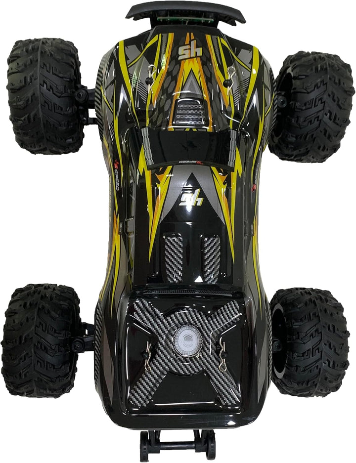 4Speed - Truggy Monster 1:16 – Ferngesteuerter Truggy bis 30 km/h – Überschlagssichere Räder – Vorde