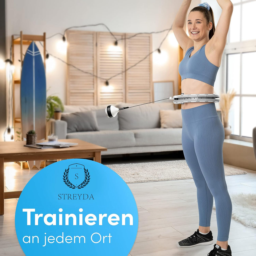 STREYDA ® Premium smart Hula Hoop, Hula Hoop Reifen Erwachsene aus hochwertigem Silikon - Hoola Hoop