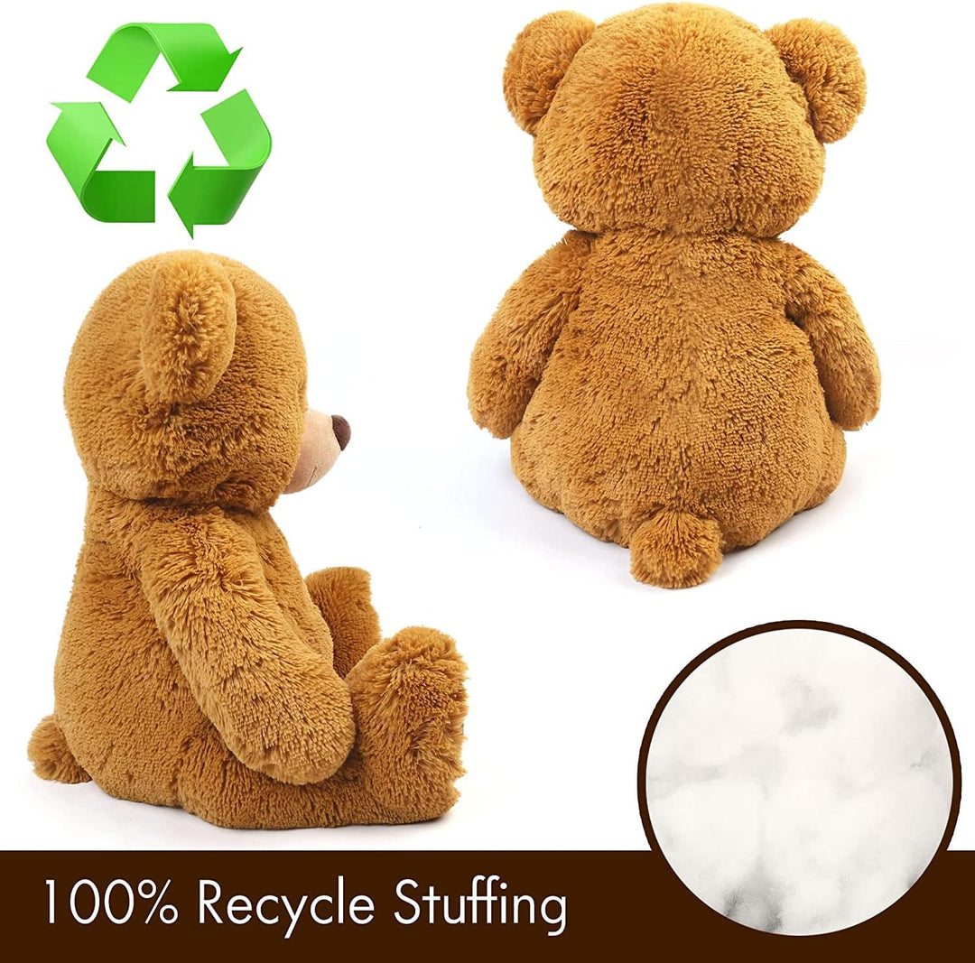 LotFancy Teddybär Kuscheltier 50cm, Plüschtier Stofftier Teddy, Süsses Geschenk für Kinder Mädchen F
