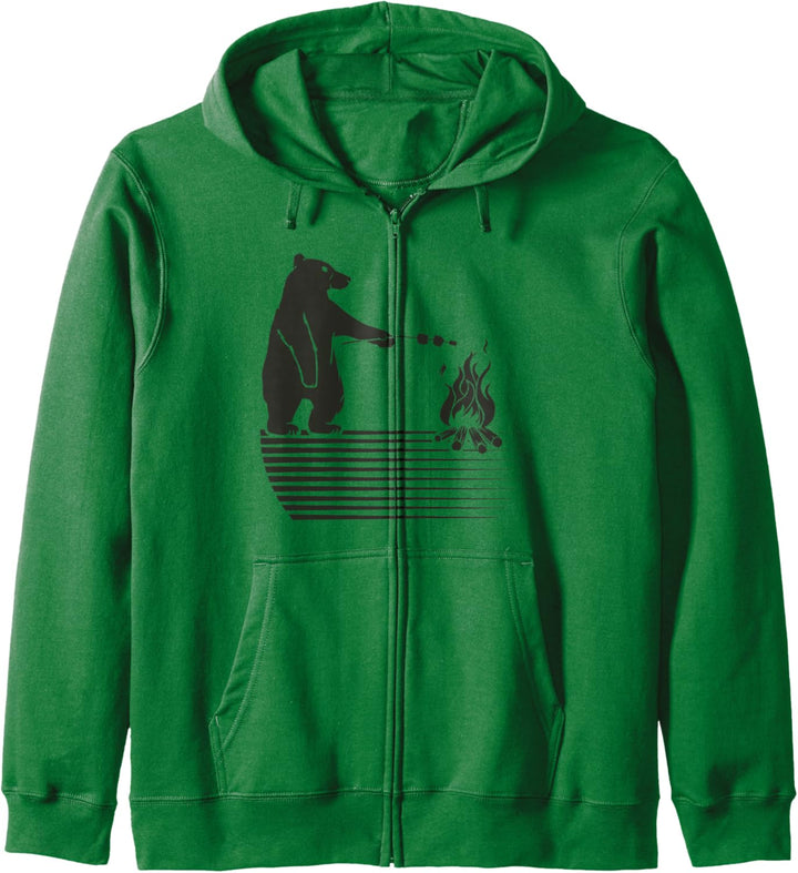 Waldtier Ironischer Bär Grillen Natur Kapuzenjacke