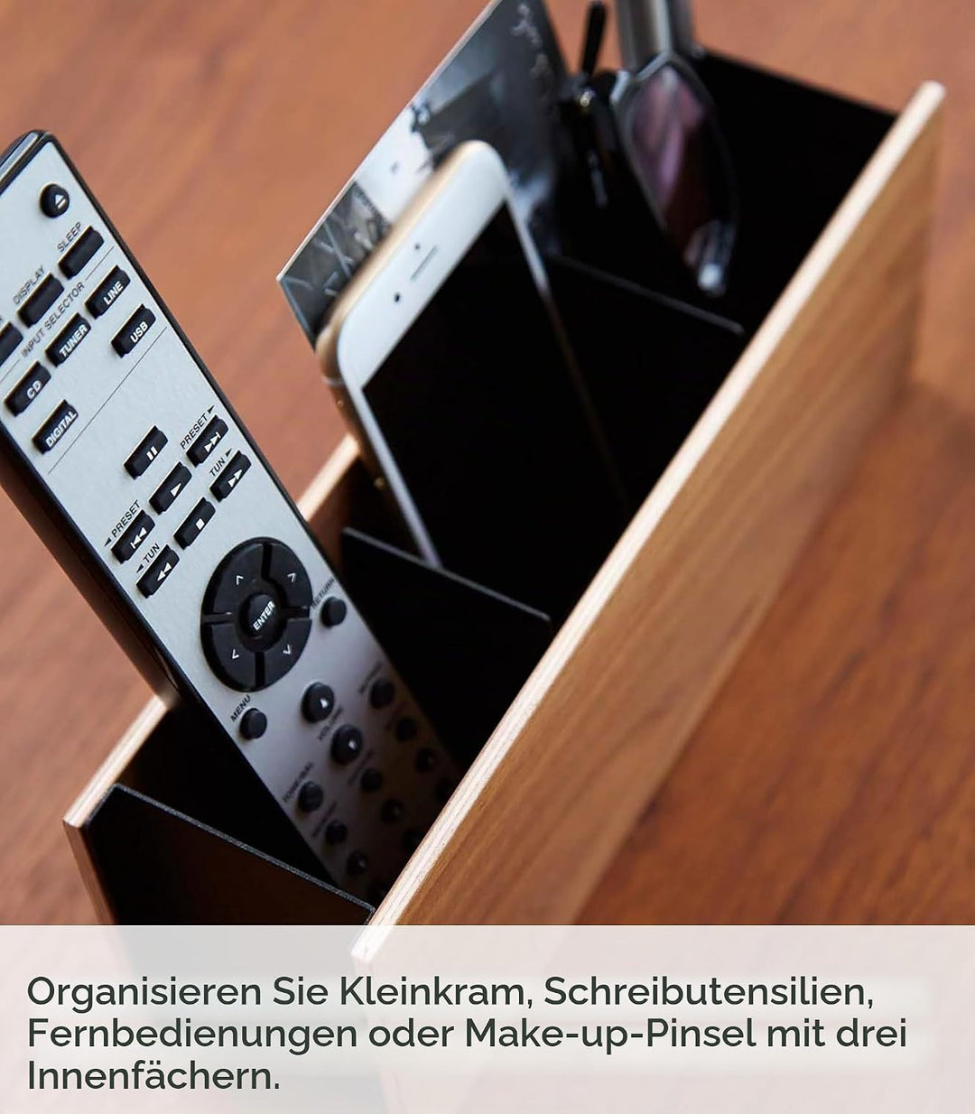 Pen &amp; Remote Rack - Rin - brown Schwarz, Schwarz