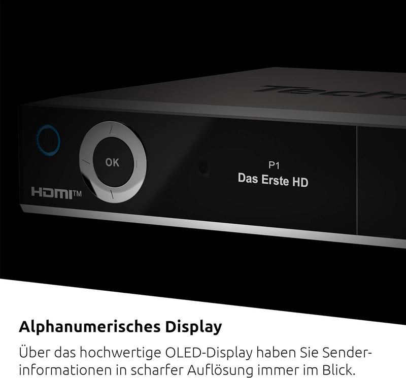 TechniSat DIGIPLUS UHD S2-4K Sat Receiver mit alphanumerischem Display und Twin Tuner (DVB-S/DVB-S2,