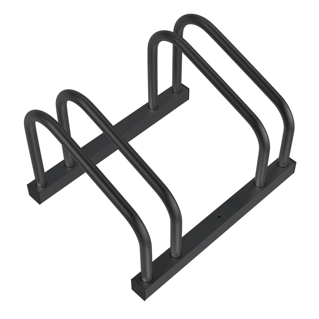Aufun Fahrradständer Aufstellständer aus Stahl Für 2 Fahrräder, Mehrfachständer mit 37cm Radständer