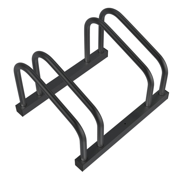 Aufun Fahrradständer Aufstellständer aus Stahl Für 2 Fahrräder, Mehrfachständer mit 37cm Radständer