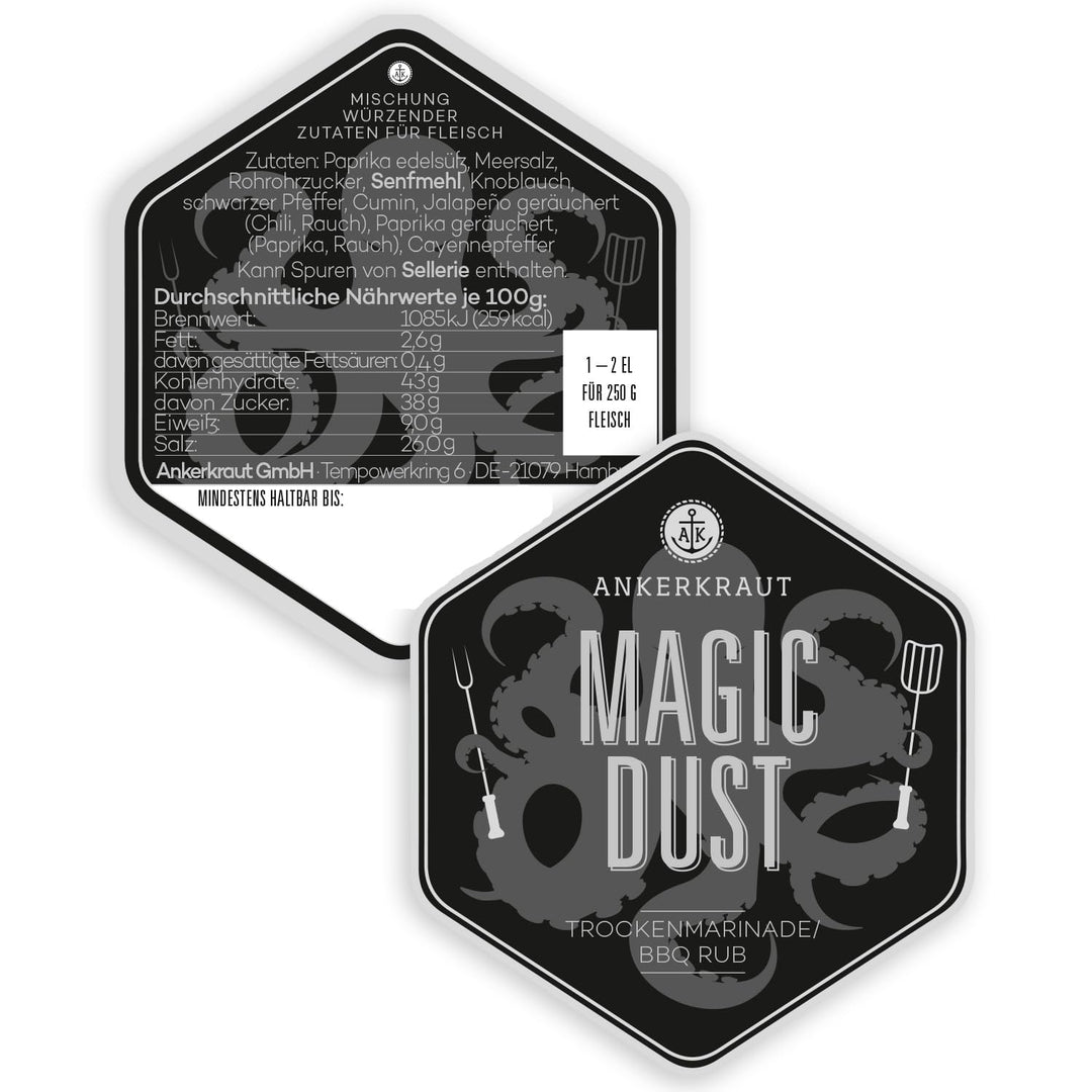 Ankerkraut Magic Dust, Marinade für Fleisch, Gewürzmischung, Allrounder Gewürz, 700 g im XXL-Streuer