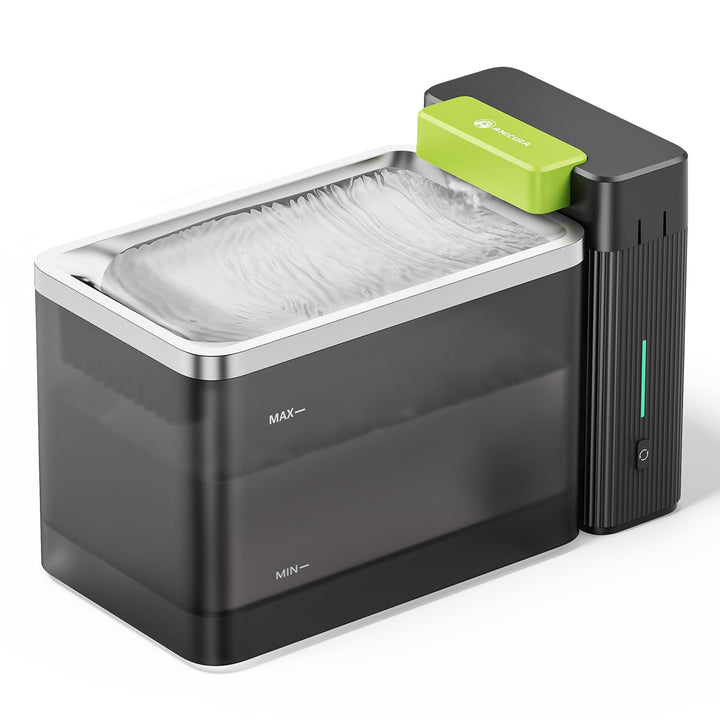 Amicura A3 Lite Trinkbrunnen für Katze mit Ultraﬁltration - 3,3L Grosser Tank, SUS316 Edelstahl-Trin